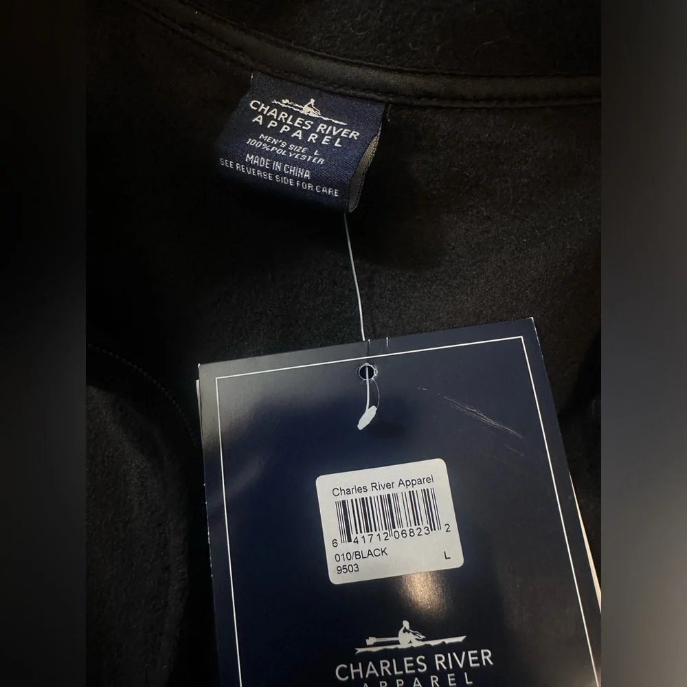 Charles River Apparel® 9503 Men's Ridgeline Fleece Vest size Large #1233 - Picture 5 of 11